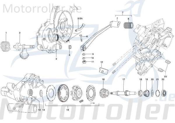 Kreidler STAR Deluxe 4S 125 Zahnrad 125ccm 4Takt SF513-0093 Motorroller.de 1. Gang Steuerrad Ritzel Ketten-Rad Zwischenrad Steuer-Rad Zahn-Rad Scooter