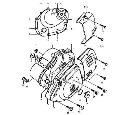 Kreidler DICE CR/GS/SM 125i Pro Kupplungsdeckeldichtung 89144 Dichtung Motorgehäuse Rex Enduro Supermoto 125 DD