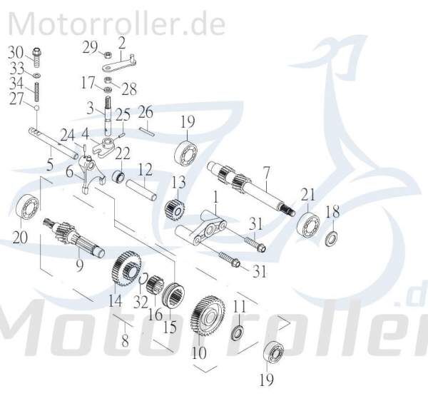 Kreidler F-Kart 170 Sicherungsmutter 170ccm 4Takt 76015 Motorroller.de M8x14x6.3 Sicherheitsmutter selbsthemmende Sicherungs-Mutter Stopmutter Service