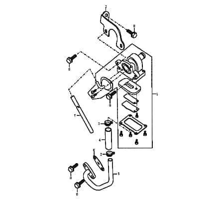 Halteblech Befestigungsblech Sekundärluftsventil 89505 Motorroller.de Halterung SLS Halteelement 125ccm-4Takt Supermoto 125 DD Moped