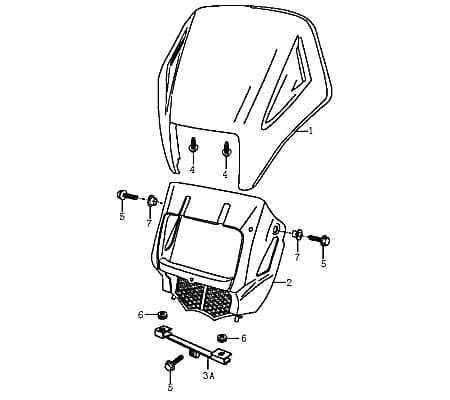 Scheinwerferhalter Scheinwerferverkleidung Enduro 89658