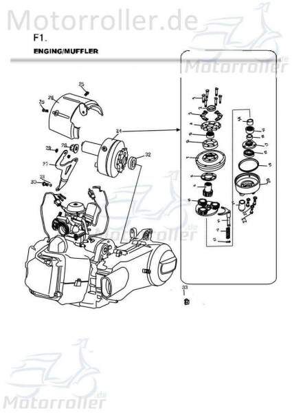 PGO Nadellager 26*35*20 Ab 03_05 Bugrider 50 Rollenlager Rollen-Lager 96550263500 Motorroller.de Walzenlager Kolbenbolzenlager Nadel-Lager PGO 50ccm-2