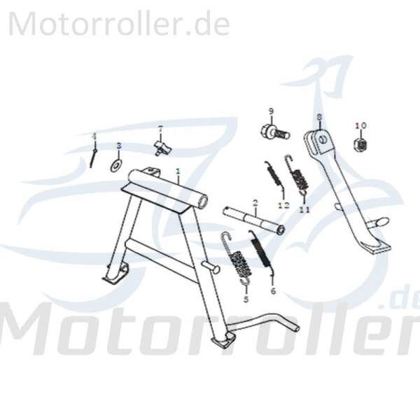 Feder Ständer Motorroller Kreidler Street 125 Rex 91383