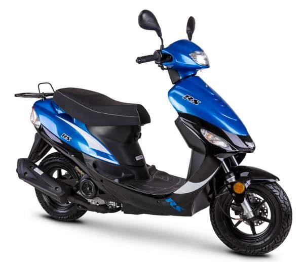 Motorroller GMX 460 Sport T-RS-RZ blau 45 km/h Euro 5 Mokick Scooter Kleinkraftrad