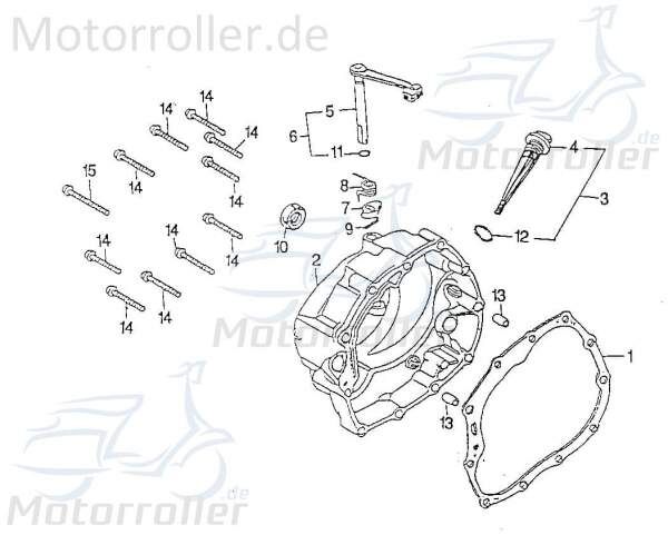 Führungshülse Arretierhülse Rex RS125 QM125T 10D 4Takt 98586 Motorroller.de Führungsbuchse Arretierbuchse Führungs-Buchse Führungs-Hülse 125ccm 4Takt