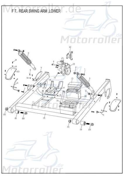 PGO Polsterbuchse Schwinge Bugxter 150 Buggy 150ccm 4Takt Motorroller.de Motorträgerlager PGO 150ccm-4Takt Bugrider 150 Ersatzteil Service Inpektion