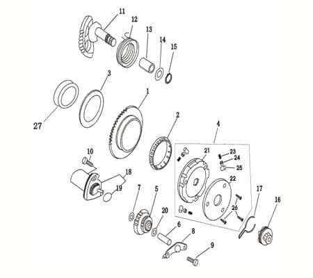 Kreidler Vabene 50 Starterrad 730095 Motorroller.de Anlasserrad Zahnrad Ritzel Starter E-Starter Anlasser