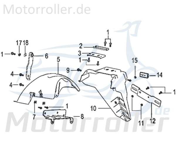 Unterlegscheibe 6 Distanzhalter Motorroller Rex 750436