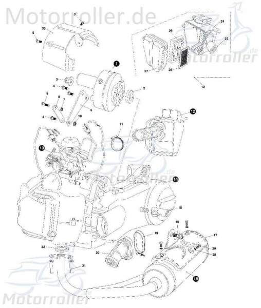 Rückwärtsganggetriebe 23 Zähne Tongjian Buggy 150ccm 4Takt Motorroller.de Rückwärtsgetriebe 150ccm-4Takt Strassenbuggy 150 II Ersatzteil Service