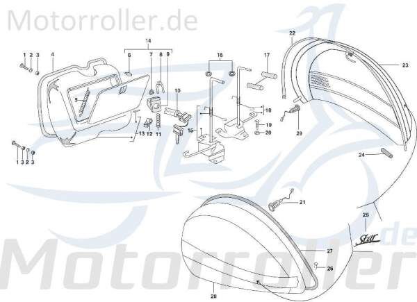 Buchse Kreidler STAR Deluxe 4S 125 Distanzhülse Roller 720321 Motorroller.de Lagerbuchse Distanz-Hülse Distanzbuchse Passhülse Passbuchse 125ccm-4Takt