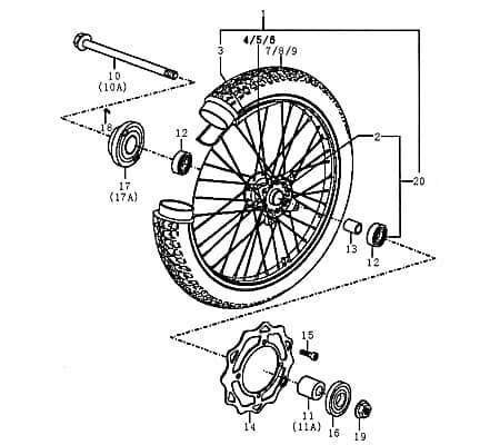 Simmering 22x35x6 Vorderrad Supermoto Motorrad 89762