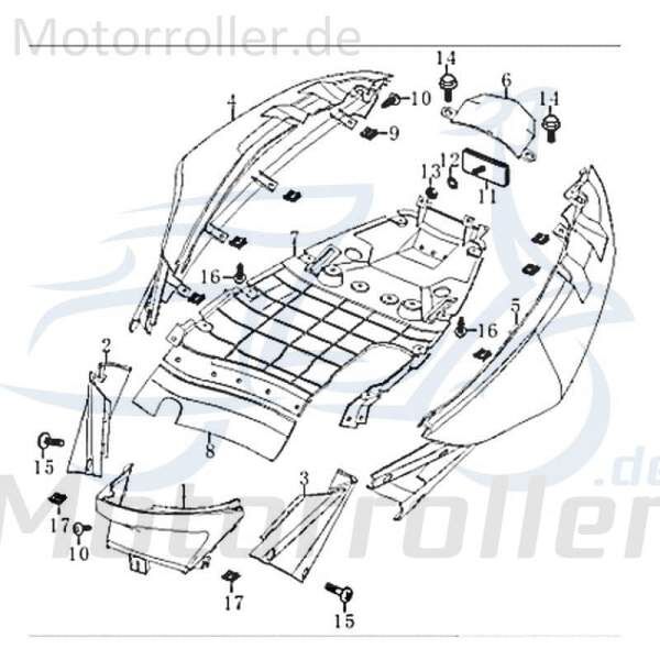 Jonway RMC-G 50 Dekor Aufkleber Sticker 50ccm 2Takt 83765 Motorroller.de Deko-Sticker Deko-Aufkleber 50ccm-2Takt Scooter Kreidler Ersatzteil Service