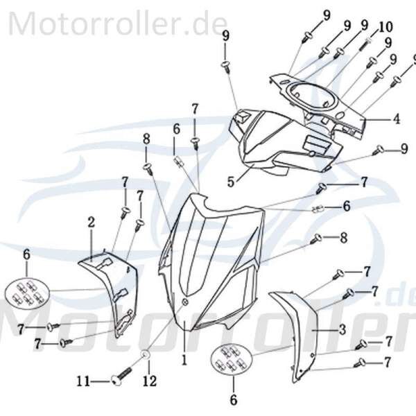 Jonway Galactica 2.0 RC 50 Dekorsatz 50ccm 2Takt 1220801-8 Motorroller.de Aufkleber Sticker Aufkleber-Set Deko-Set Aufklebersatz Dekoraufkleber Kit