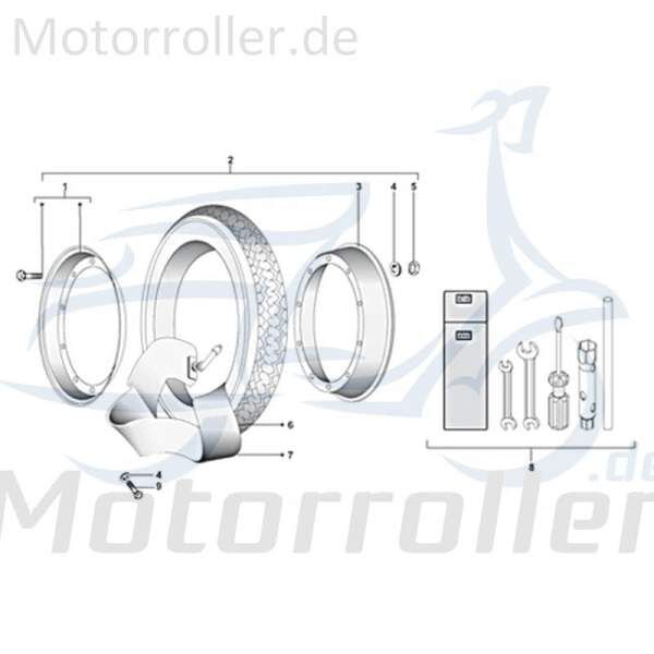 Schlauch Motorrad Kreidler Rex Gummischlauch 720212