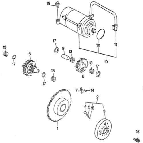 Starterkupplung Rex Quad 150 Anlasser Anlasser-Kupplung 90430 Motorroller.de komplett 150ccm-4Takt ATV Chopper 125 Offroad Ersatzteil Service