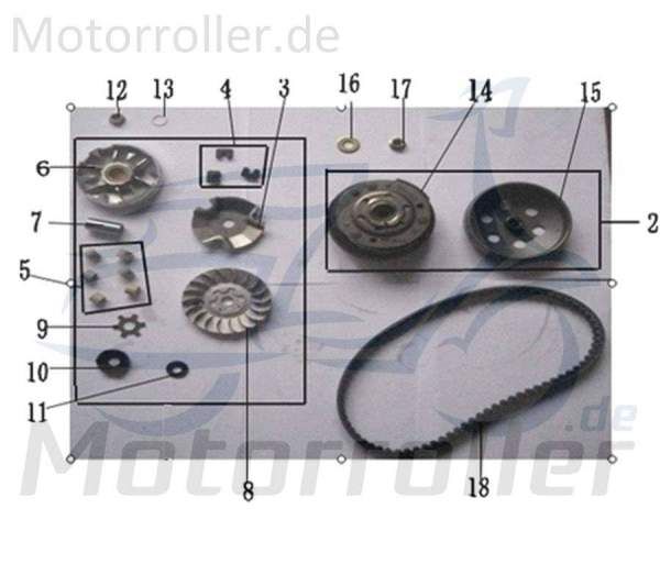 Bundmutter M10x1 Jonway Florett 2.0 50 City Scooter 741250 Motorroller.de Sechskantmutter Flanschmutter Sechskant-Mutter Flansch-Mutter Bund-Mutter