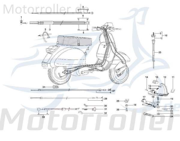 Kupplungszug komplett Seile Motorroller C-4709049