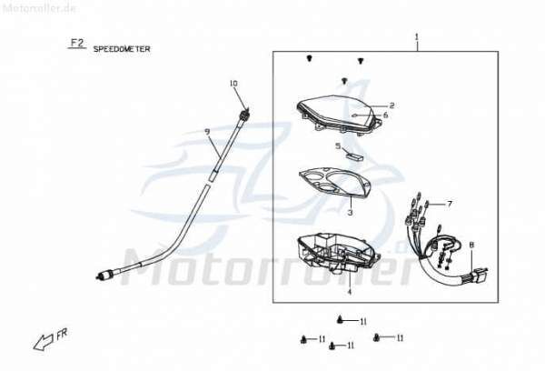 Tachoglas Tachoscheibe PGO G-Max M256A020000 Motorroller.de Abdeckung Glas Deckel Cover Sichtscheibe Tacho Tachometer