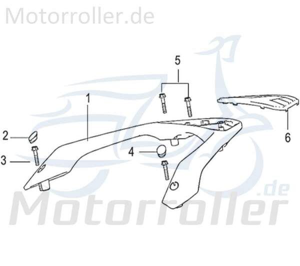 Kreidler Insignio 125 2.0 GEPÄCKTRÄGER 125ccm 4Takt 52010N12BA00 Motorroller.de Topcase-Halterung Kofferträger Gepäck-Träger Topcasehalterung Scooter