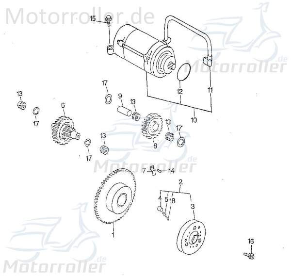 SMC Chopper 125 Nadellager Roller 125ccm 4Takt 93310-1014100 Motorroller.de Rollenlager Rollen-Lager Walzenlager Kolbenbolzenlager Nadel-Lager Scooter