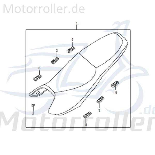 Sitzbank Motorroller Kreidler Street Sattel Rex 91402