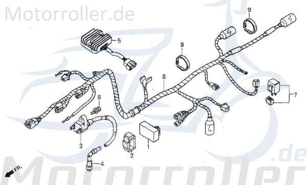 Daelim VC 125 Zündspule Zündung 125ccm 4Takt 30510-BA7-9010 Motorroller.de VC-VT F27 Zündkabel Zündmodul Kerzenstecker Zünd-Kabel Zünd-Spule Scooter