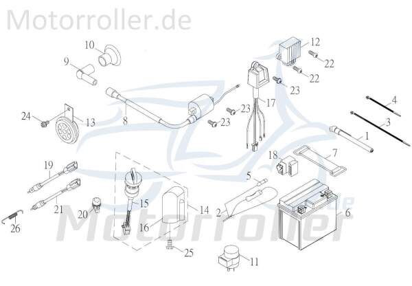 Kreidler F-Kart 100 FEDER Dämpfung 100ccm 4Takt 78468 Motorroller.de Schwingungsdämpfer Ausgleichsfeder Abfederung Masseausgleich 100ccm-4Takt Service