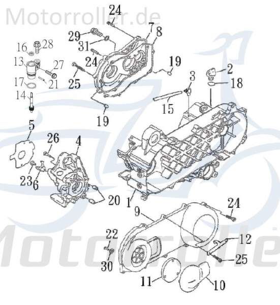 Sechskantschraube Kreidler F-Kart 100 Halter Halterung 79407 Motorroller.de Befestigung Flachkopfschraube Sechskant-Schraube Bundschraube 170ccm-4Takt