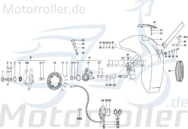 Gummihülse Kotflügel vorne Motorroller LML C-4727398