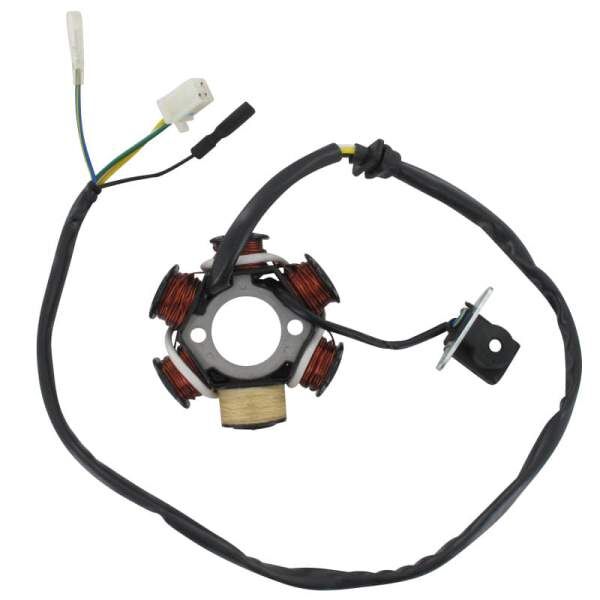 Lichtmaschine Stator Rex RS125 Capriolo Street 83032 Motorroller.de Ankerplatte Zündplatte Zündgrundplatte Lichtmaschinenspulen 125ccm-4Takt