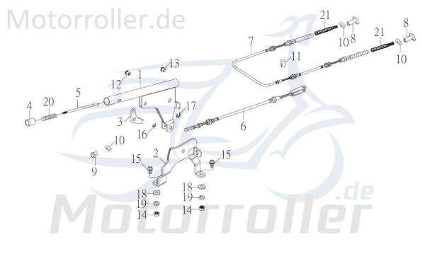 Kreidler F-Kart 100 Bremshebel Bremsgriff 100ccm 4Takt 74865 Motorroller.de Handbremshebel Handbremsgriff Brems-Hebel Bremsarm Brems-Arm Brems-griff