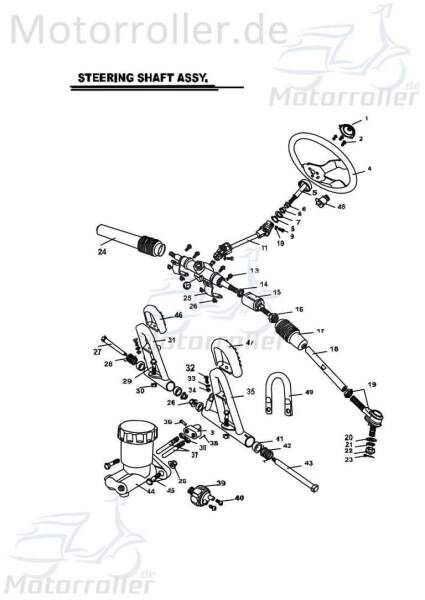 PGO Bundschraube Bugrider 250 Maschinenschraube 250ccm 4Takt Motorroller.de Flanschschraube Flansch-Schraube Maschinen-Schraube Bund-Schraube Buggy