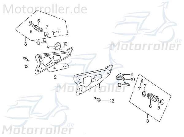 Bolzen Rex Chopper 125 Gewindebolzen Zapfen Motorrad 94445 Motorroller.de Stehbolzen Gewindestift Arretierbolzen Stiftschraube Gewinde-Stift Service