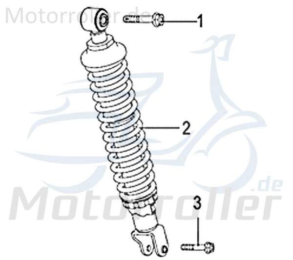 Federbein Stoßdämpfer Motorroller Kreidler Rex 750326