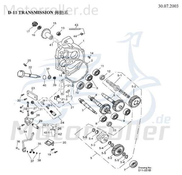 AEON Bundmutter M6 Overland 180 Sechskantmutter 180ccm 4Takt Motorroller.de Flanschmutter Sechskant-Mutter Flansch-Mutter Maschinenmutter Bund-Mutter