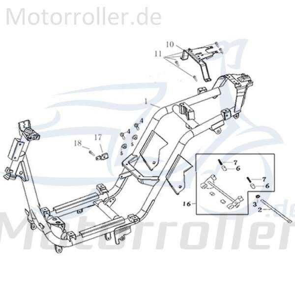 Kreidler Galactica 3.0 LC 50 DD FEDER 50ccm 2Takt 741520 Motorroller.de Schwingungsdämpfer Dämpfung Ausgleichsfeder Abfederung Masseausgleich Scooter