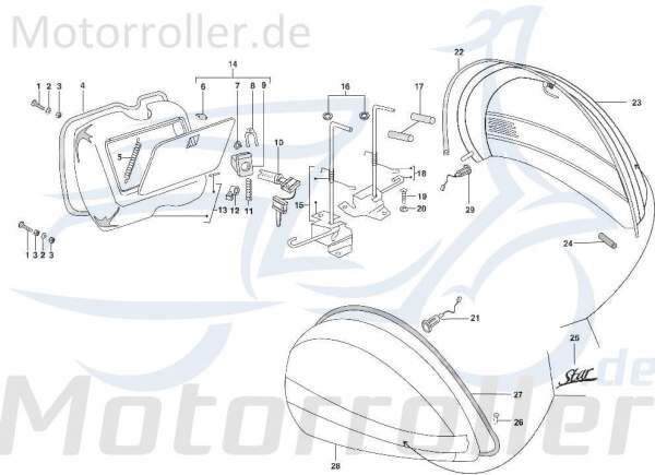 Dichtgummi links AGM-MOTORS Seitenverkleidung C-4727151