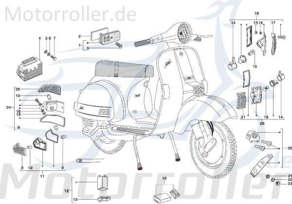 Lichtscheibe Blinker vorne links Kreidler Scooter C-4727356/1 Motorroller.de Lichtabdeckung Leuchtenglas Rücklichtglas 125ccm-4Takt STAR Deluxe 4S 125