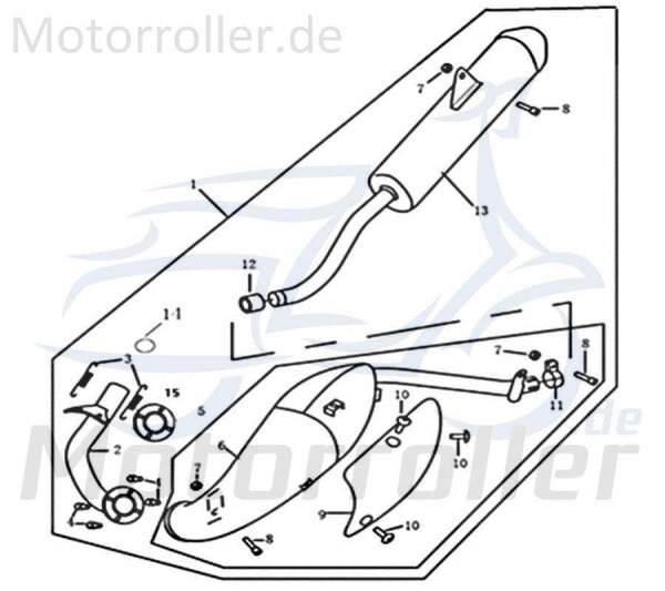 Dichtungshülse Auspuff Motorrad 1 Kreidler Rex 733241