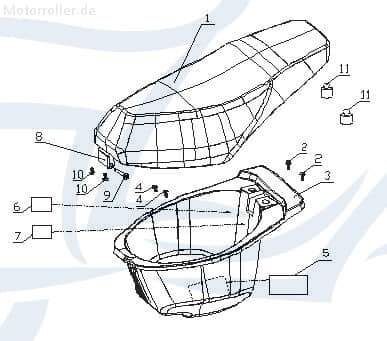 CPI Oliver 50 City Schraube 50ccm 2Takt Q0F-66177-00-65 Motorroller.de M6x14mm Bundschraube Maschinenschraube Flanschschraube Flansch-Schraube Scooter