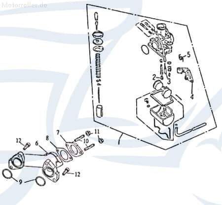 Leerlaufdüse 1E40QMB 50ccm 2Takt Vergaserdüse Nebendüse 91222 Motorroller.de Nebenluftdüse Einstelldüse Nebenluft-Düse Leerlauf-Düse Einstell-Düse