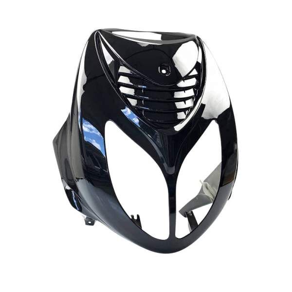 Rex RS1000 Frontverkleidung Frontmaske 125ccm 4Takt 711126 Motorroller.de schwarz/silber Frontschürze Front-Cover Lenkerverkleidung Front-Schürze