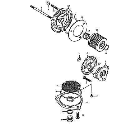 Kreidler Supermoto Enduro 125 Ölpumpe 125ccm 4Takt 16400QK01000 Motorroller.de Öl-Pumpe Oil-Pump Oil-Pumpe Oilpumpe 125ccm-4Takt Motorrad Moped