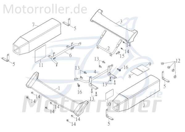 Kreidler F-Kart 170 Warnaufkleber 170ccm 4Takt 76024 Motorroller.de Warnhinweis Hinweisaufkleber Warnhinweisaufkleber 170ccm-4Takt Ersatzteil Service