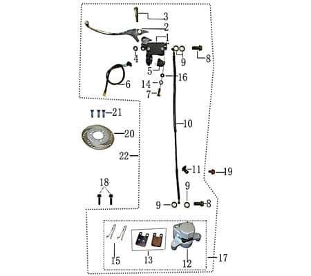 Bremsscheibe Hinterrad Scheibenbremse hinten 702369 Kreidler Rex Motorroller Elektroroller Scooter