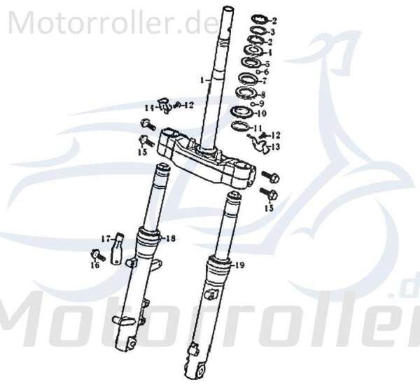 Jonway RMC-G 50 Führung Gleitführung 50ccm 2Takt 83556 Motorroller.de Bewegungsführung 50ccm-2Takt Scooter Ersatzteil Service Inpektion Direktimport