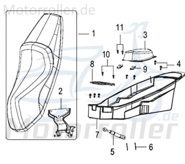 Blechschraube 4.2x13mm Jonway Insignio 250 DD Scooter 750430 Motorroller.de Kreuzschlitzschraube Kreuzschraube Blech-Schraube Treibschraube Kreidler