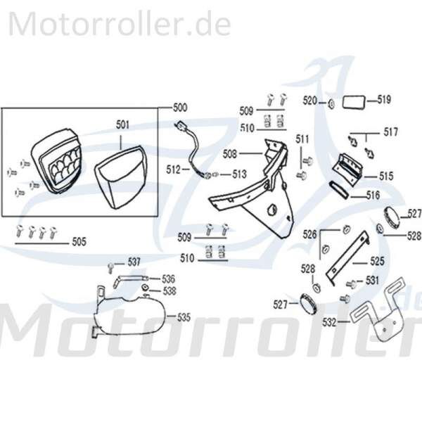 Kunststoffschraubdübel Jonway Flory Classic 50 Scooter 740167 Motorroller.de 50ccm-4Takt Kreidler Flory 50 Classic Roller Moped Ersatzteil Service