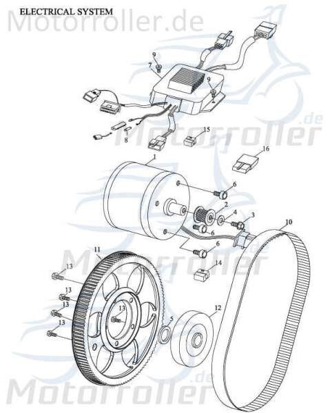 Adly Fun Cruiser FC 20 Sechskantschraube 50ccm elektro 96003-06015 Motorroller.de Befestigung Halter Halterung Flachkopfschraube Sechskant-Schraube