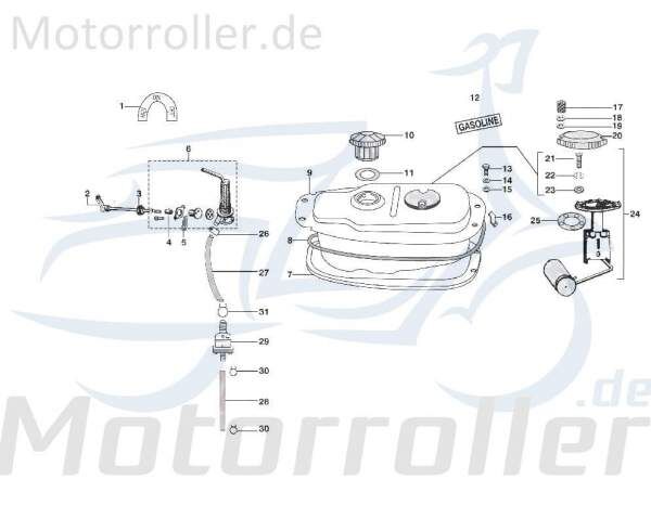 Dichtung Tankgeber Benzintank Motorroller C-3703146